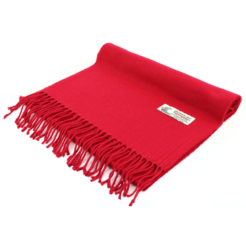 Solid Color Cashmere Feel Scarf 12-pack Red CM19-4