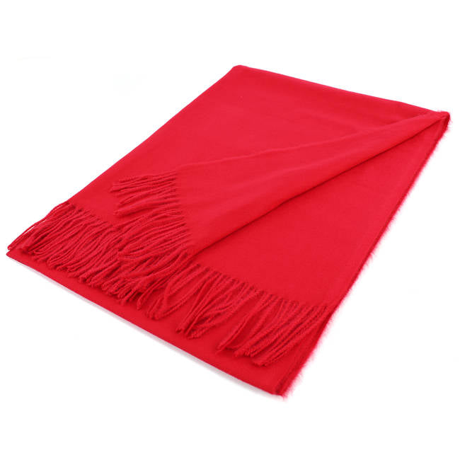 Large Cashmere Feel Scarf Shawls Solid Colors Winter Scarf