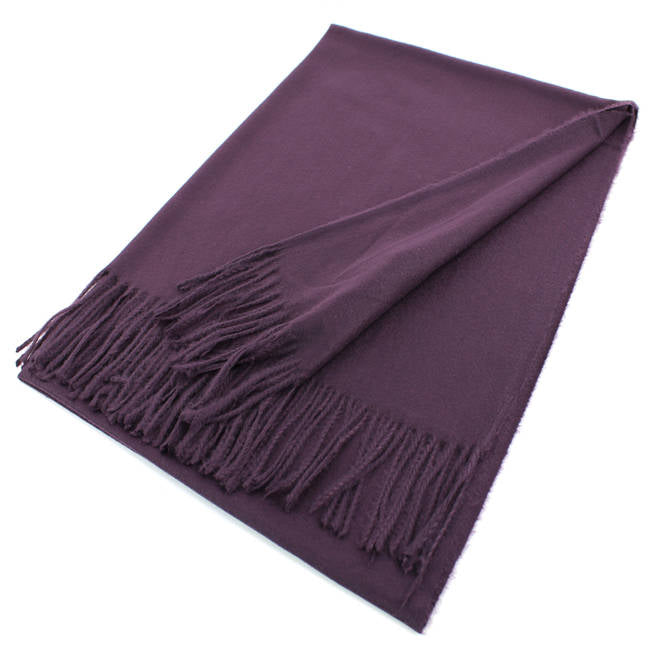 Large Cashmere Feel Scarf Shawls Solid Colors