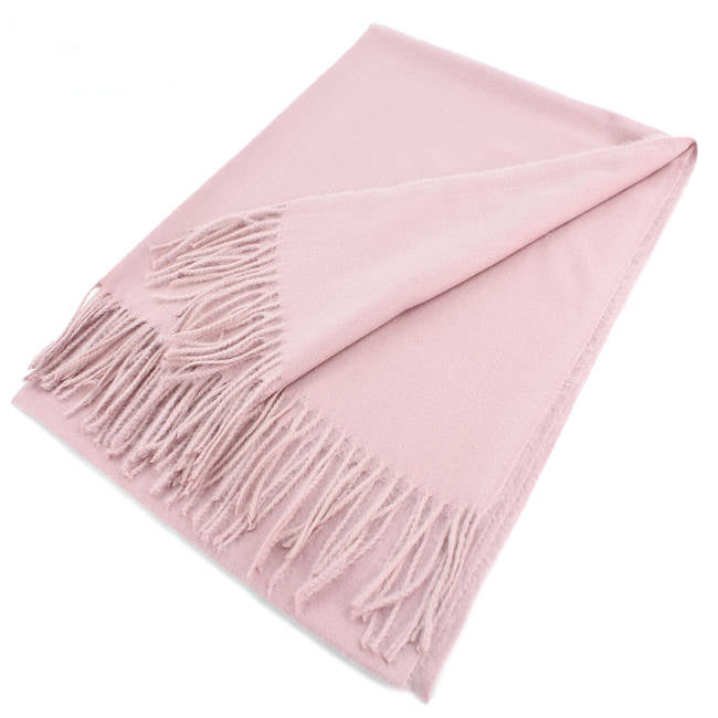Large Cashmere Feel Scarf Shawls Solid Colors Winter Scarf