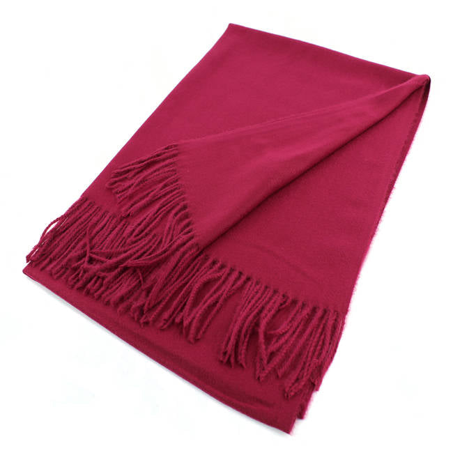 Large Cashmere Feel Scarf Shawls Solid Colors Winter Scarf