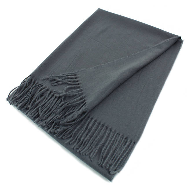 Large Cashmere Feel Scarf Shawls Solid Colors