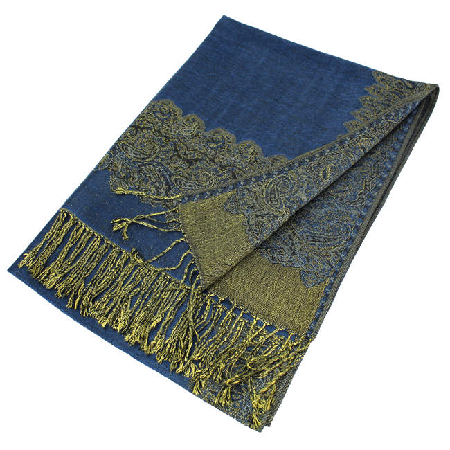 Border Pashmina Scarf Shawls