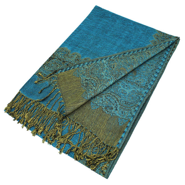 Border Pashmina Scarf Shawls