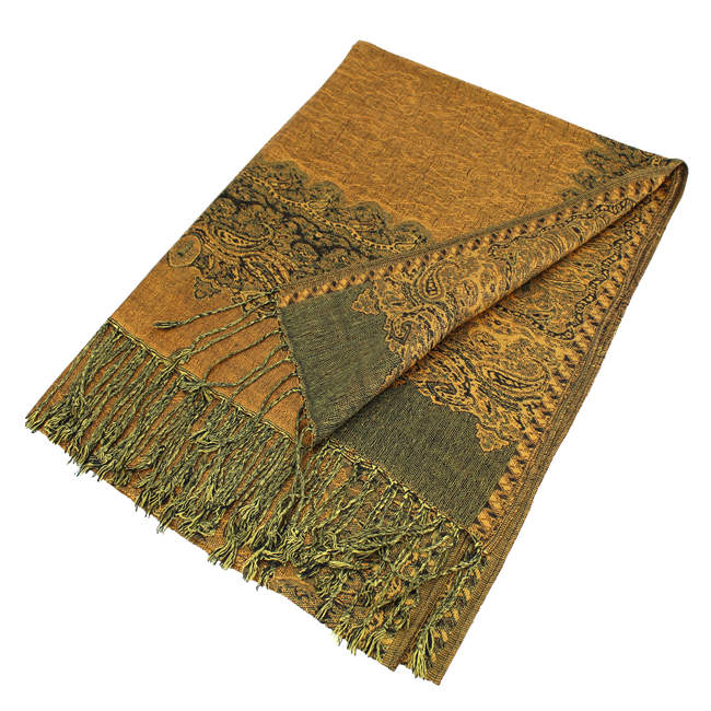 Border Pashmina Scarf Shawls