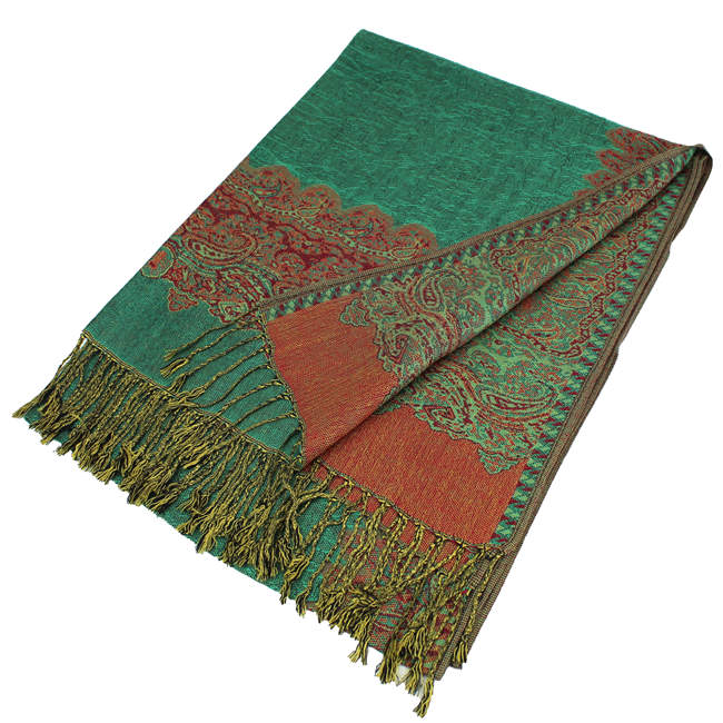 Border Pashmina Scarf Shawls