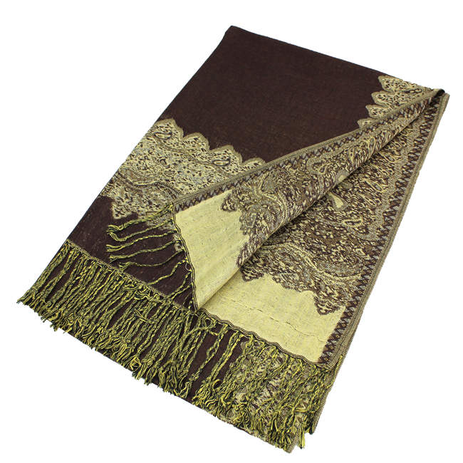 Border Pashmina Scarf Shawls