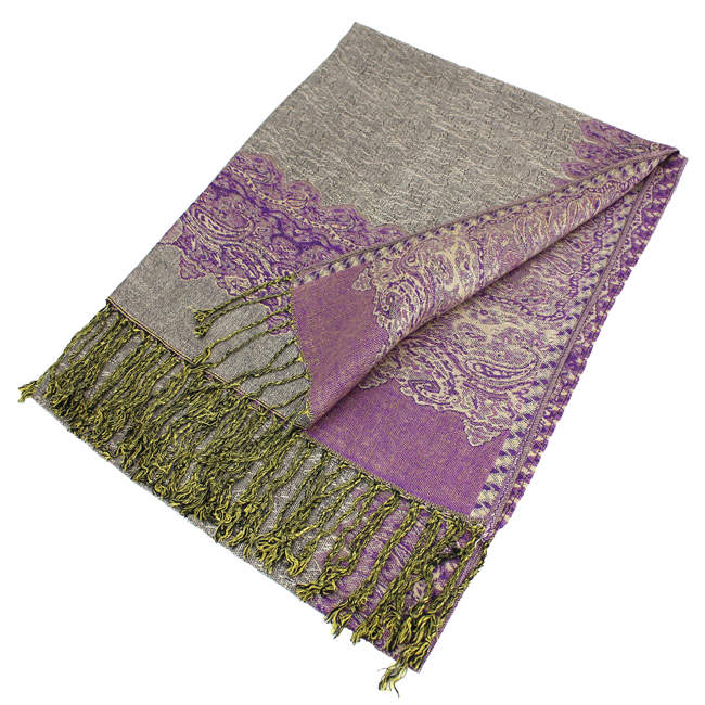 Border Pashmina Scarf Shawls