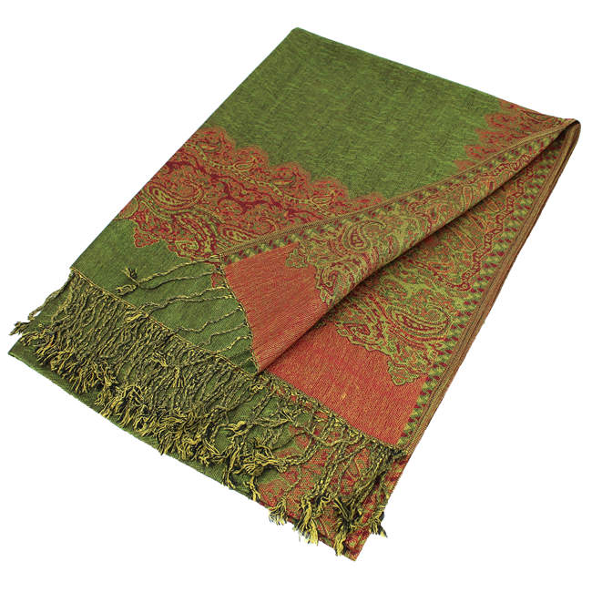 Border Pashmina Scarf Shawls