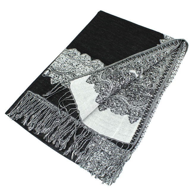 Border Pashmina Scarf Shawls