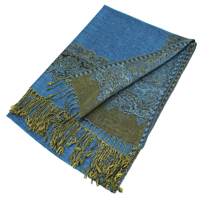 Border Pashmina Scarf Shawls