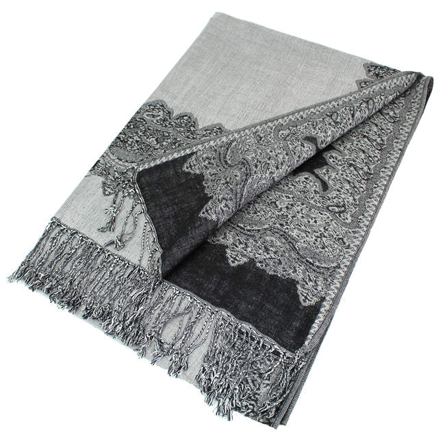 Border Pashmina Scarf Shawls