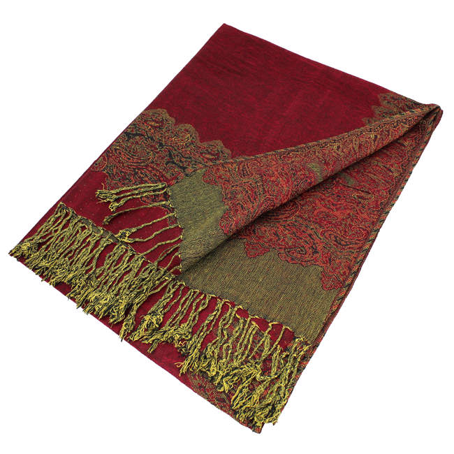 Border Pashmina Scarf Shawls