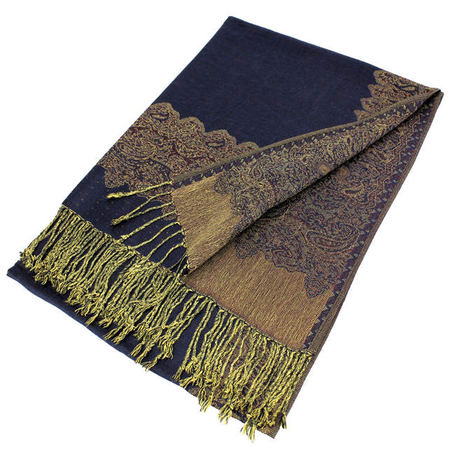 Border Pashmina Scarf Shawls