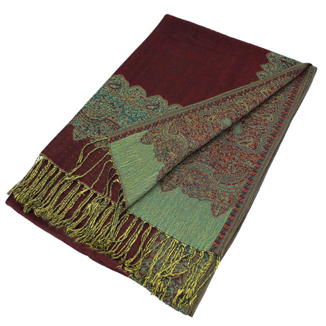 Border Pashmina Scarf Shawls