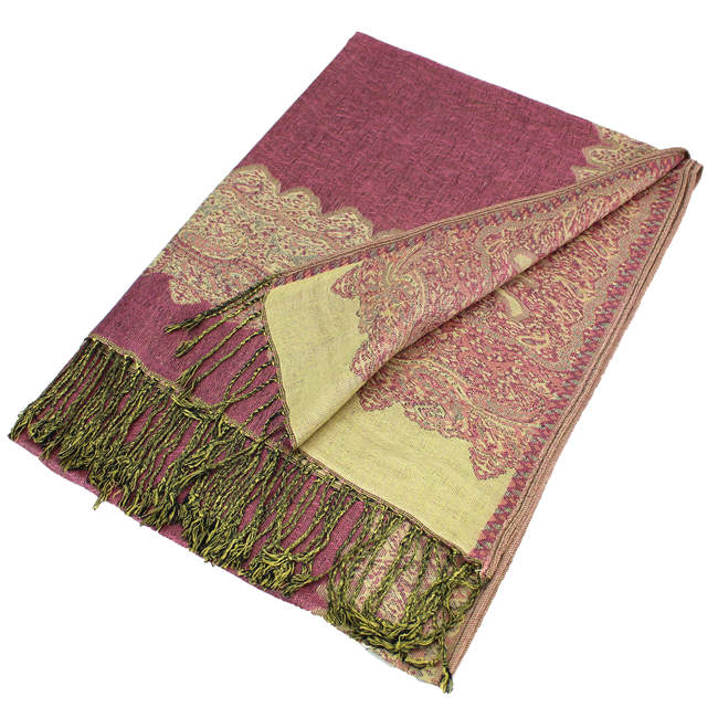 Border Pashmina Scarf Shawls