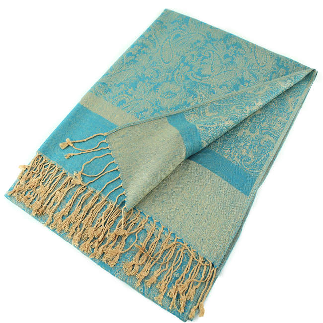 Light Paisley Pashmina Scarf Shawls