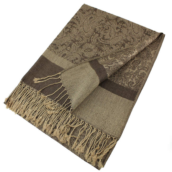 Light Paisley Pashmina Scarf Shawls