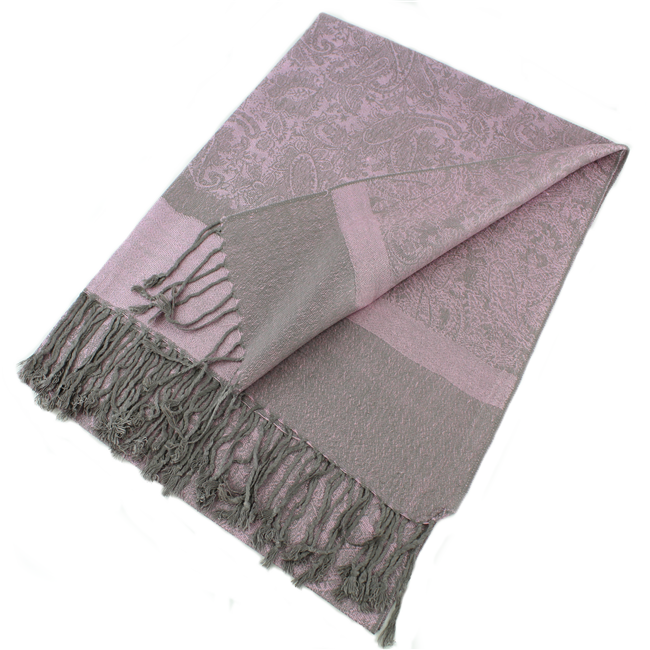 Light Paisley Pashmina Scarf Shawls