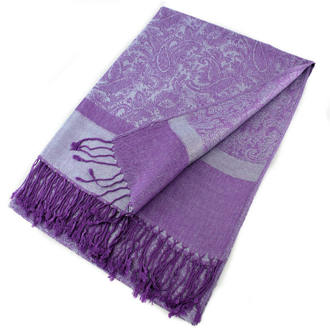Light Paisley Pashmina Scarf Shawls