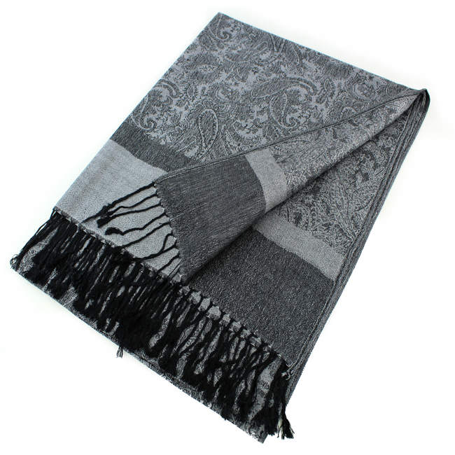 Light Paisley Pashmina Scarf Shawls