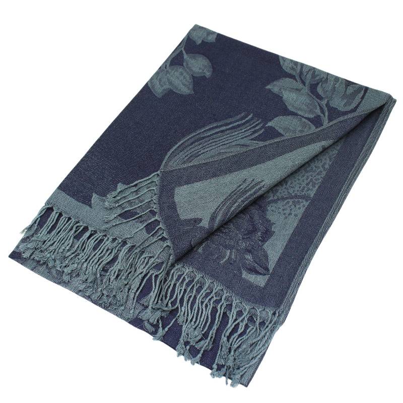 Rose Floral Pashmina Reversible Scarf Shawls 022