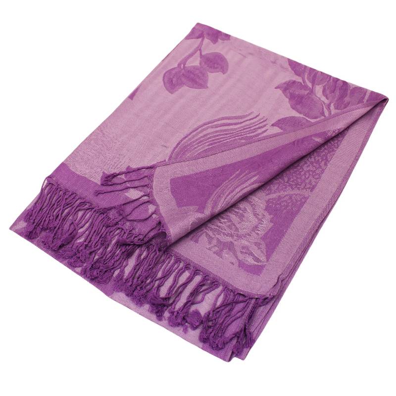 Rose Floral Pashmina Reversible Scarf Shawls