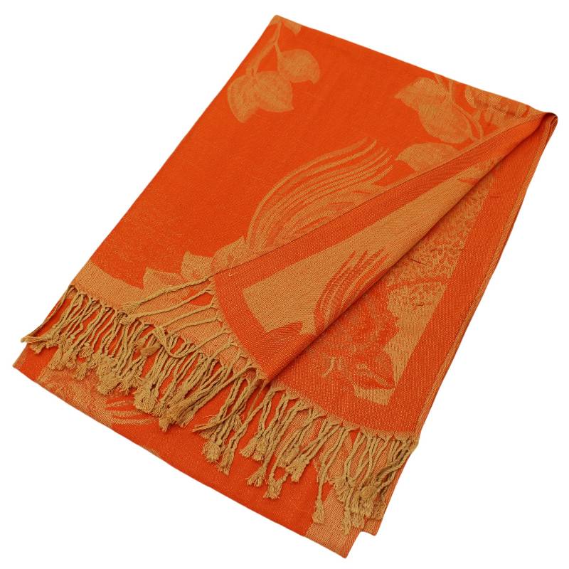 Rose Floral Pashmina Reversible Scarf Shawls 022
