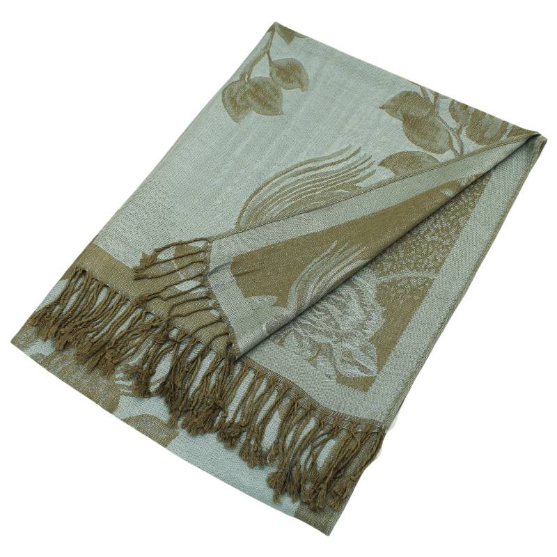Rose Floral Pashmina Reversible Scarf Shawls 022