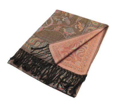 Metallic Birds, Paisley, Tree Pashmina Shawls 079