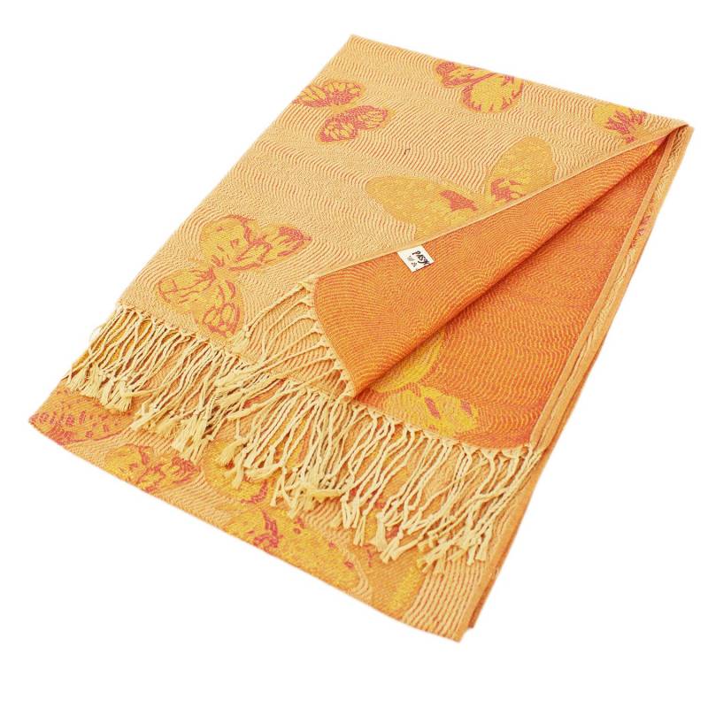 Metallic Butterfly Pashmina Scarf Shawls