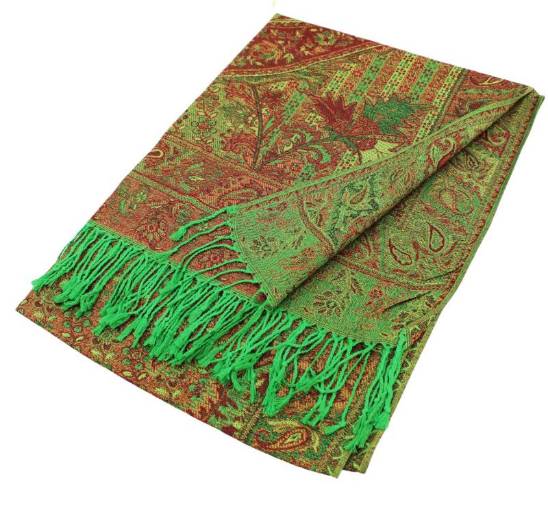 Metallic Paisley Pashmina Scarf Shawls