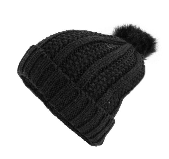 12-pack Wholesale Beanie Hat Winter Pompom Knit Hat #3717