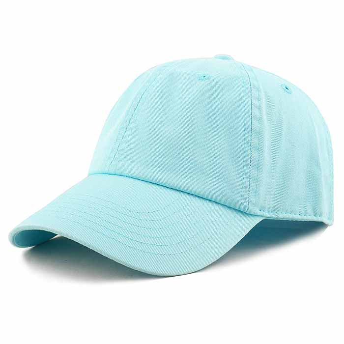 Newhattan 100% Cotton Solid Color SOFT Baseball Caps Dad Hat