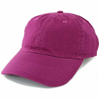Newhattan 100% Cotton Solid Color SOFT Baseball Caps Dad Hat