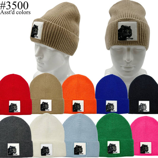 12-pack PANTHER Winter Beanie Hat #3500