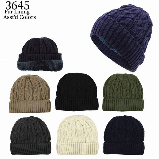 12-pack Wholesale Beanie Hat Winter Knit Hat #3645