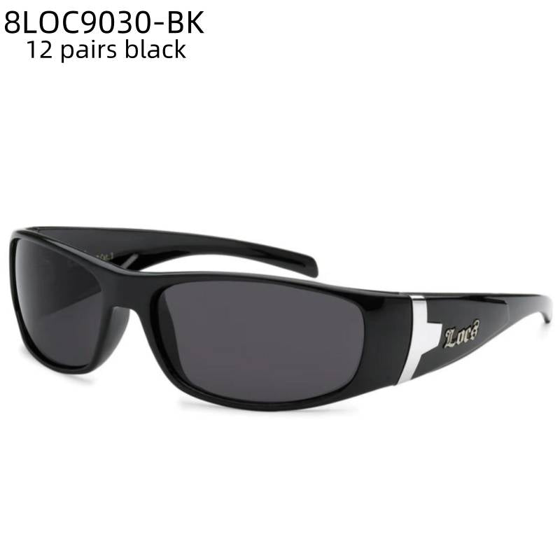 LOCS Wholesale Sunglasses 8LOC9030-BK