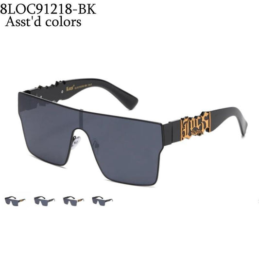 LOCS Wholesale Sunglasses 8LOC91218-BK