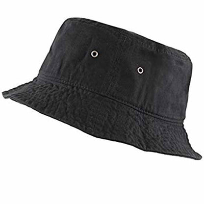 100% Cotton Solid Color Bucket hats Unisex