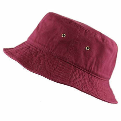 100% Cotton Solid Color Bucket hats Unisex