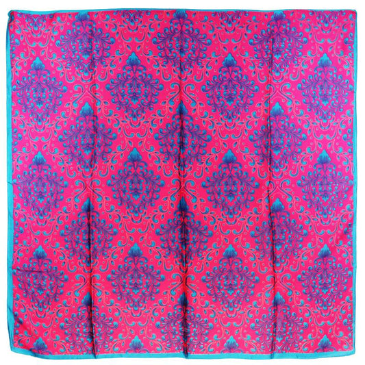 Women 43" Square Silky Satin Scarf Shawl F13-17