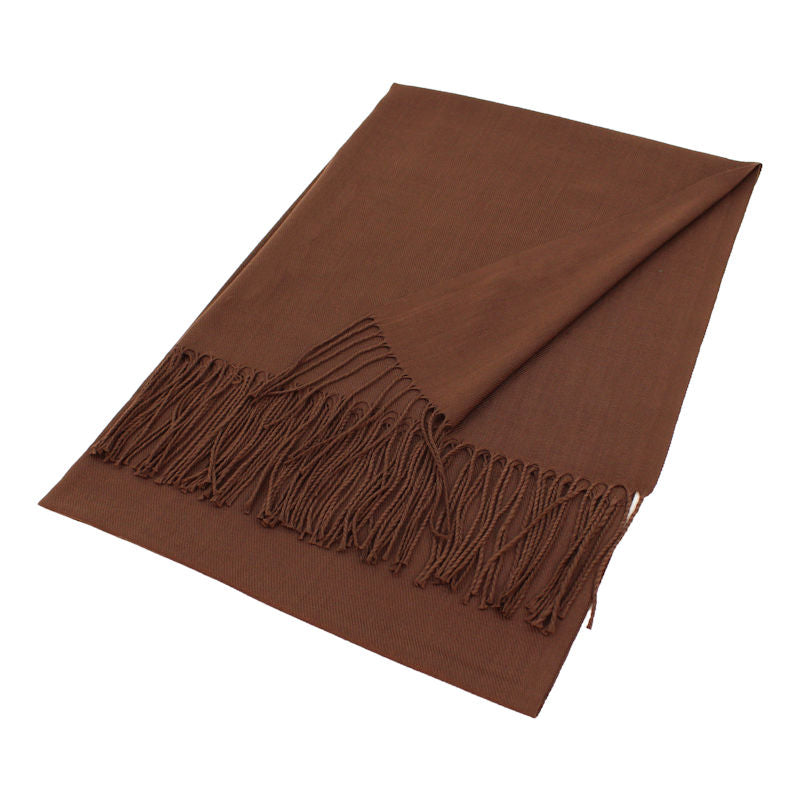 Solid Color Pashmina Scarf Shawl XW