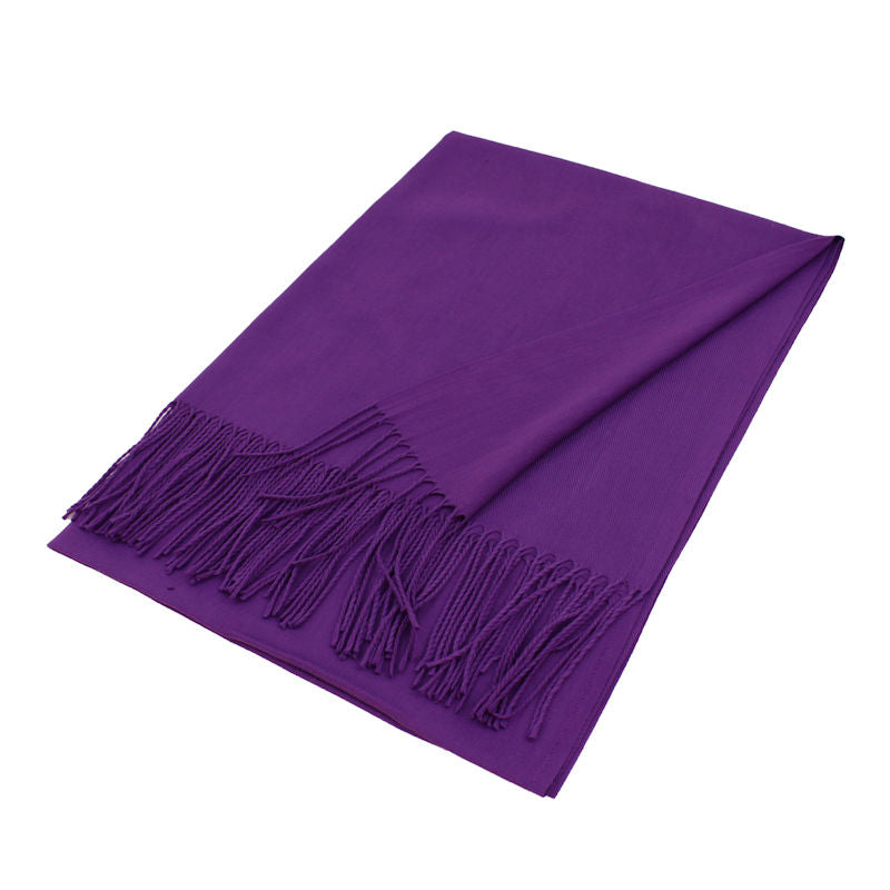 Solid Color Pashmina Scarf Shawls