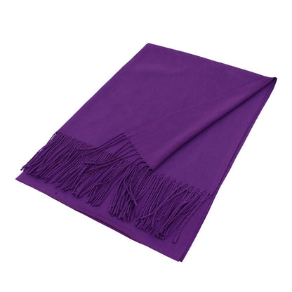 Solid Color Pashmina Scarf Shawl XW