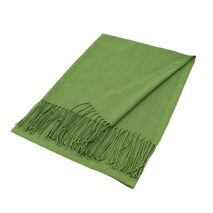 Solid Color Pashmina Scarf Shawl XW