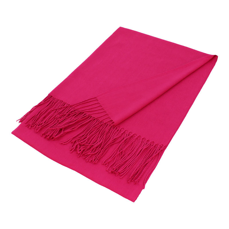 Solid Color Pashmina Scarf Shawl XW
