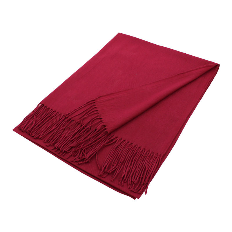 Solid Color Pashmina Scarf Shawl XW