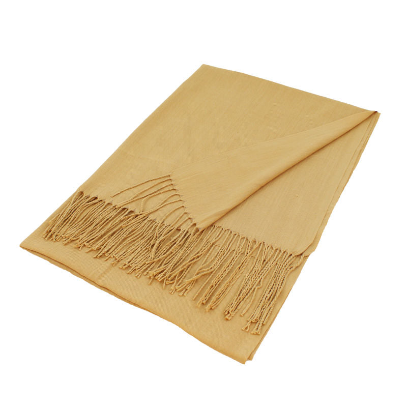 Solid Color Pashmina Scarf Shawls