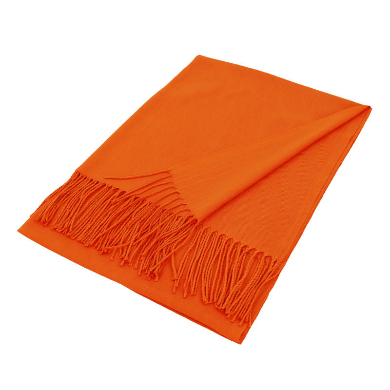 Solid Color Pashmina Scarf Shawl XW